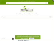 Tablet Screenshot of pro-accessio.de
